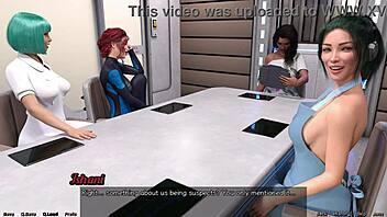 Big tits and curvy body in a sci-fi hentai video