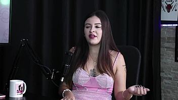 Andriza Haack Demonstrates Favorite Cum Method In Sheer Red