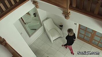 Adulterous English Mature Lady Sonia Displays Her Massive Knockers.