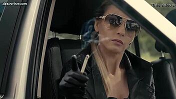 Leather Action in the Car