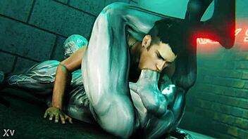 dante x walrider in gay hentai cartoon sex scene?