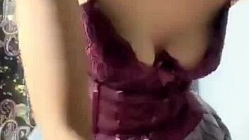 siguanjue-情趣制服开档丝袜，这诱惑满满诱惑 with big tits, toys, and wet vibrator play.