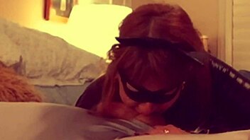 Catgranny intensely blows batman in hardcore deepthroat action, her fat granny body in costume