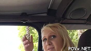 Cute Teen Exposes Pussy In Nature For Rough POV Fucking Contest