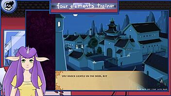 Feeling Intense Pleasure As The Muscular Guard Gives A Blowjob In Avatar Hentai Scene