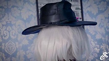 Ashe Overwatch Cosplay Goes Hardcore with Anal Toys and Moaning! 😍