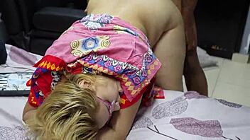 my horny stepsister loves rough fucking my cock in doggystyle with deepthroat