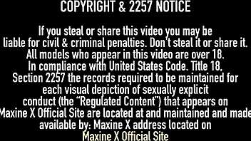 Maxine X Uses Biggest Dildos for Anal and Clit Stimulation in Webcam Show.