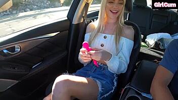 Fat pole makes Kenna James shiver!