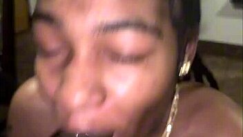 i convinced my gay hg to suck my huge dick while her gf watched