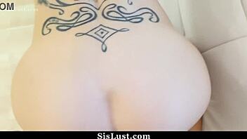 stepsis wakes to stepbro's big cock on her face