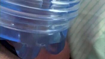 fleshlight toy used indoors and outdoors in public setting.