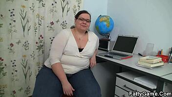 Big cocked stud fucks chubby teacher