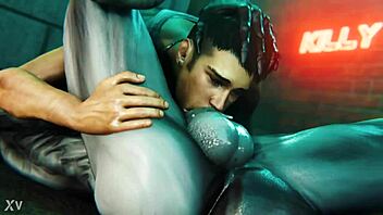 dante x walrider in gay hentai cartoon sex scene?