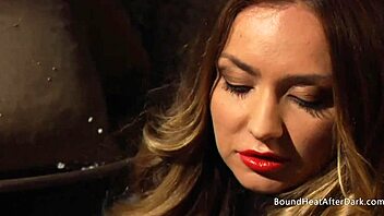 Dominant Lesbian Mistress Makes Slave Lick and Finger Pussy