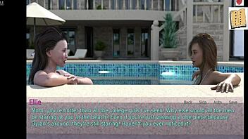 wife and stepmother play a game together 😏