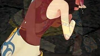 Lilith, the tattooed babe, bends over for intense doggystyle fucking in this uncensored 3D hentai