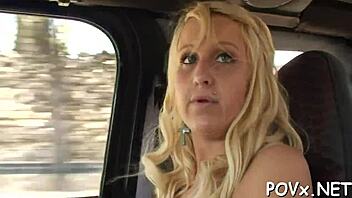 Cute Teen Exposes Pussy In Nature For Rough POV Fucking Contest