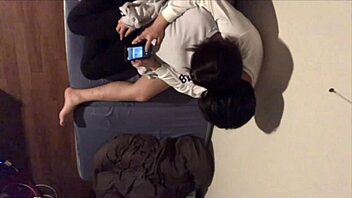 before bed, this kinky japanese couple can’t resist getting naughty with each other
