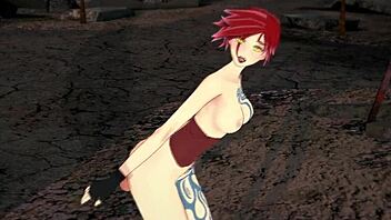 Lilith, the tattooed babe, bends over for intense doggystyle fucking in this uncensored 3D hentai