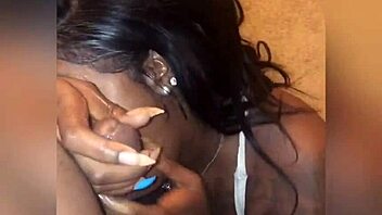 Watch her give wet sloppy head to that big black dick!