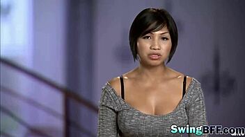 Couples participate in group interview activities.