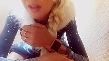 Elsa's Cosplay Bent Over For Doggy Style