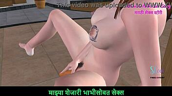 An Animated 3D Story of a Teen Girl Masturbating