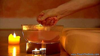 Oiled Asian Lover Delivers Intimate Lingam Massage To Relaxed Couple