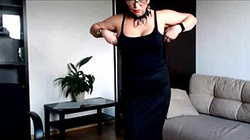 Stepson and stepmother Aimee in a hot scene in a homemade video