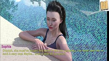 wife and stepmother play a game together 😏