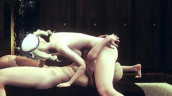 Barbara gets hard sex with futanari?