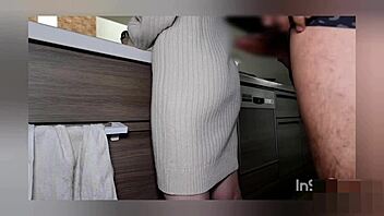 this japanese milf got used hard standing back in wild homemade action