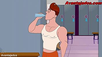i can’t stop watching this hot brazilian gay cartoon with a hung straight guy.