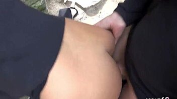 redhead latina teen gets fucked outside on first date 😏