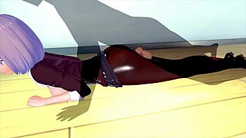 Female teacher craves wild energy in 3D hentai game.