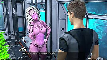 3D cartoon boobs and dating with an emo girl in space
