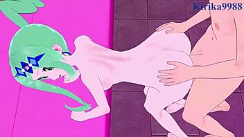 lusia and hex maniac have intense sex in pokemon hentai 😈