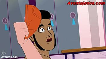 i can’t stop watching this hot brazilian gay cartoon with a hung straight guy.