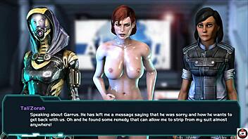 Big tits and hard cock in a hot parody of a popular game