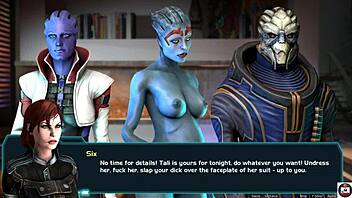 Big tits and hard cock in a hot parody of a popular game