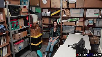 shoplifting teen 18+ caught in back office drama