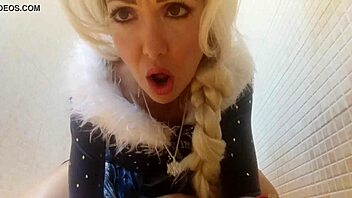 Elsa's Cosplay Bent Over For Doggy Style