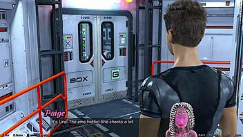 stranded in space, i meet a shy emo girl on a date