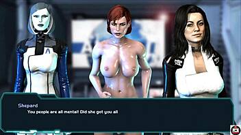 Big tits and hard cock in a hot parody of a popular game