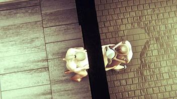 Barbara gets hard sex with futanari?