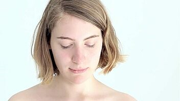 Young Babe Blowing and Popping Her First Balloon