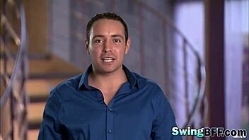 Couples participate in group interview activities.