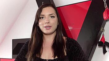 18-Year-Old Learns Deepthroat and Swallows User's Cum