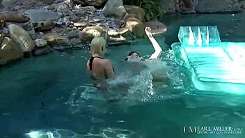 Short-Haired Lesbians Abby Lexus Use Dildo for Intense Muff Diving